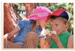 Children Eating Debbies Soft Serve